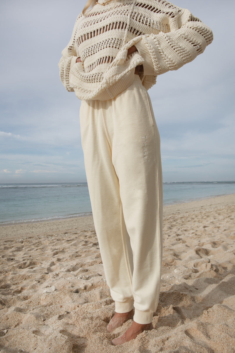 women's soft lemon track pant