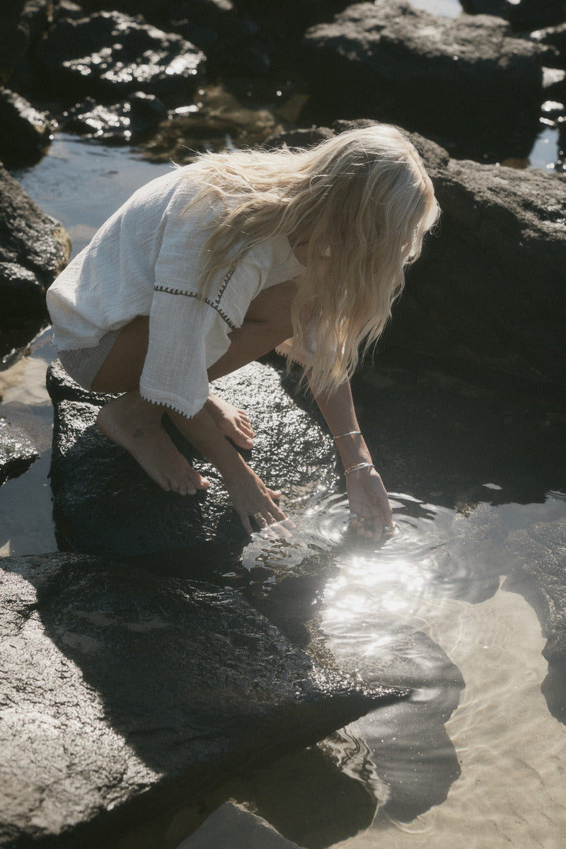 womens cotton cream top