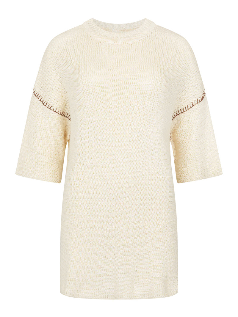 Womens cotton knitwear, ghost imagery