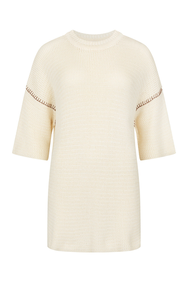 Womens cotton knitwear, ghost imagery