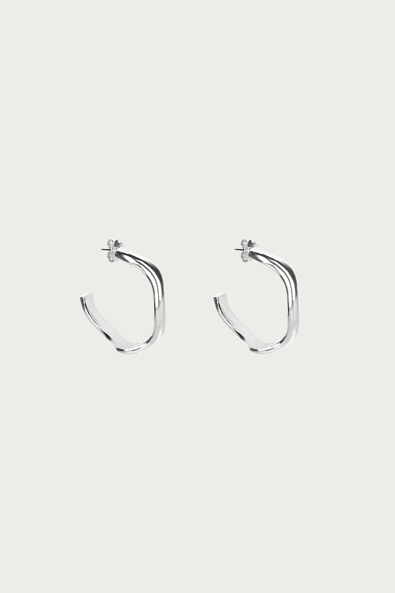 925 solid silver hoop earrings