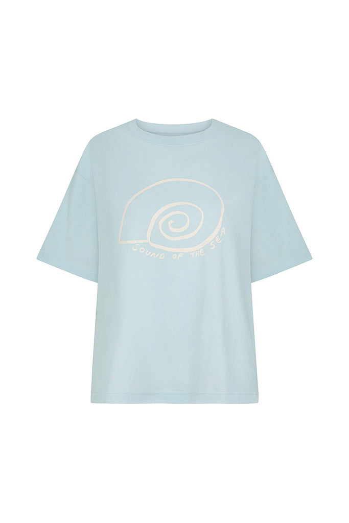 sound of the sea tee blue