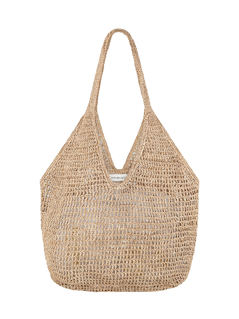 womens woven bag natural grass front view