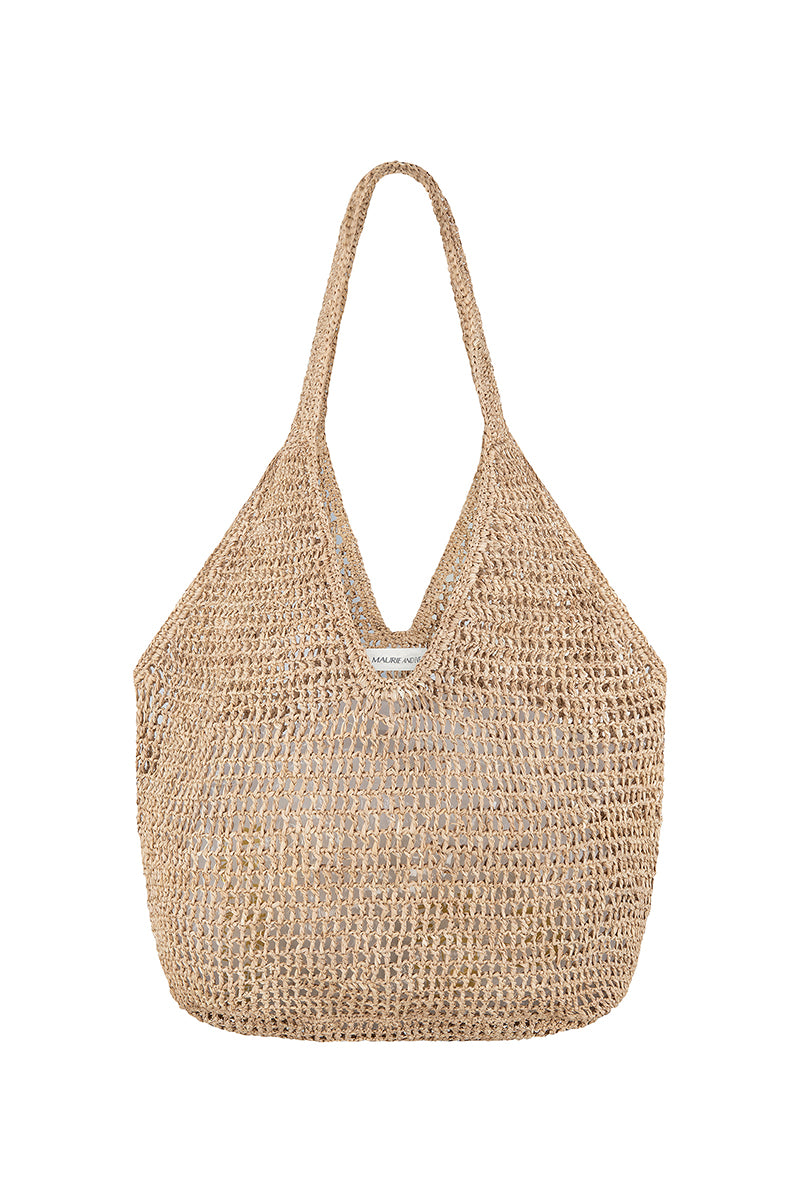 womens woven bag natural grass front view
