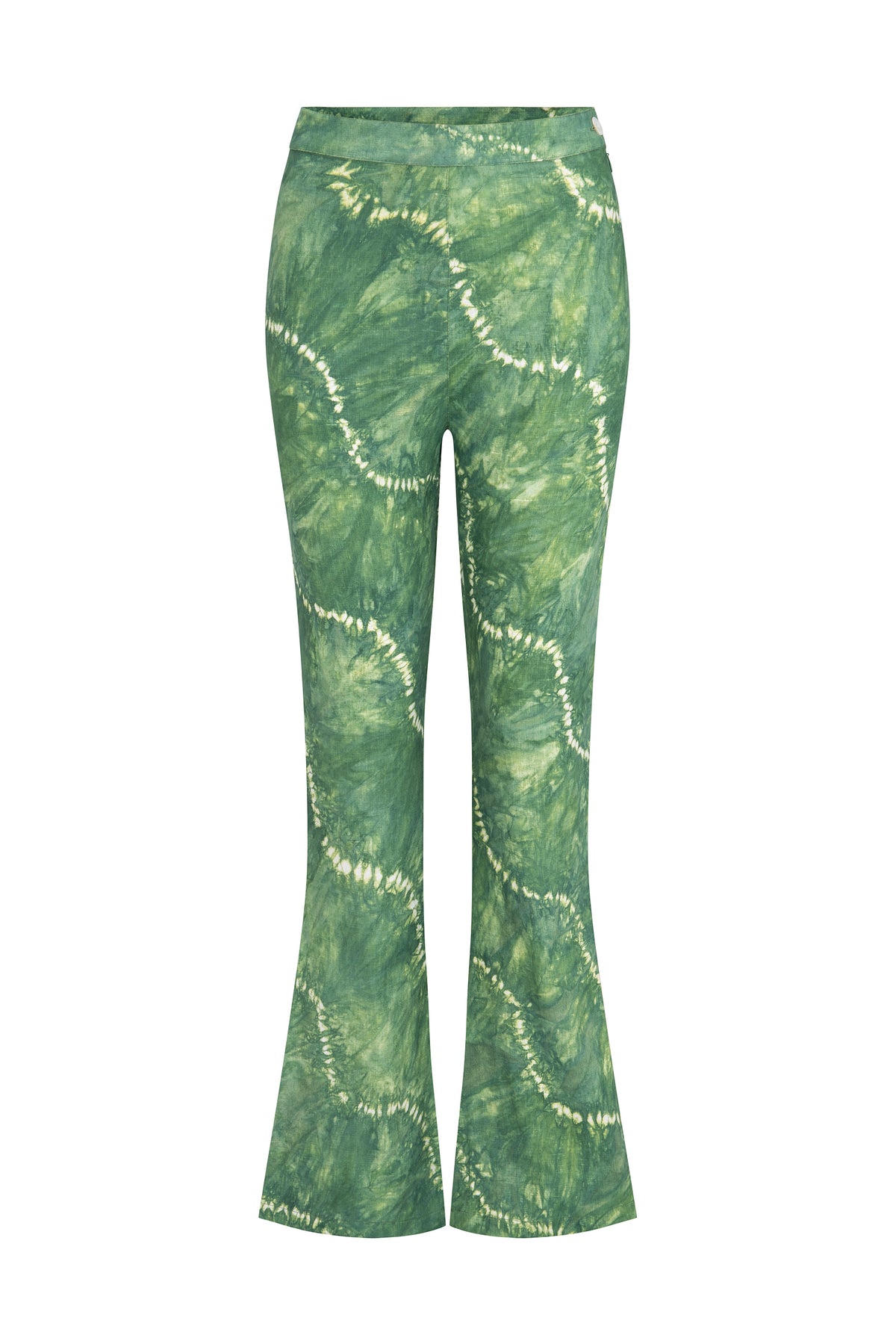 best selling tie dye green swirl pant