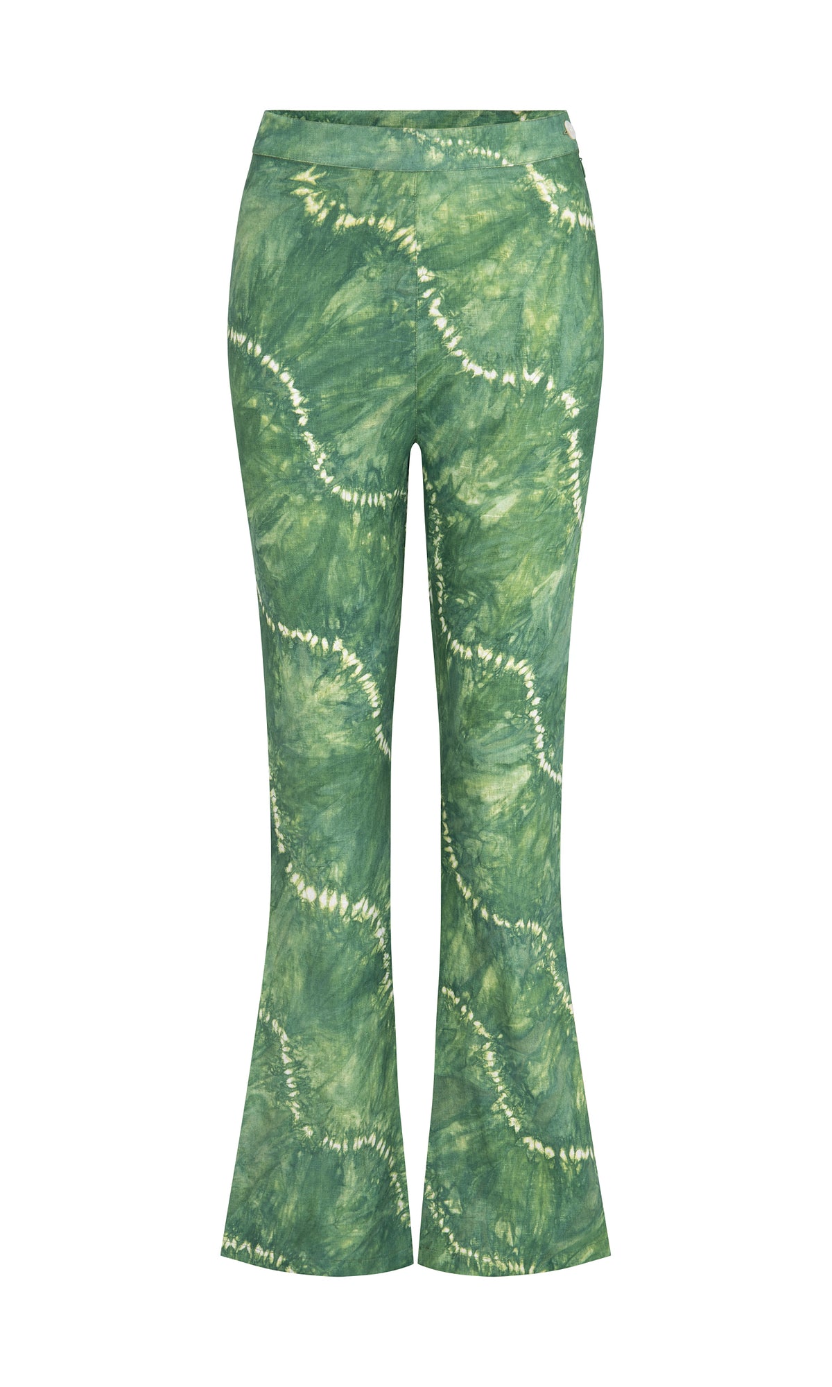 best selling tie dye green swirl pant