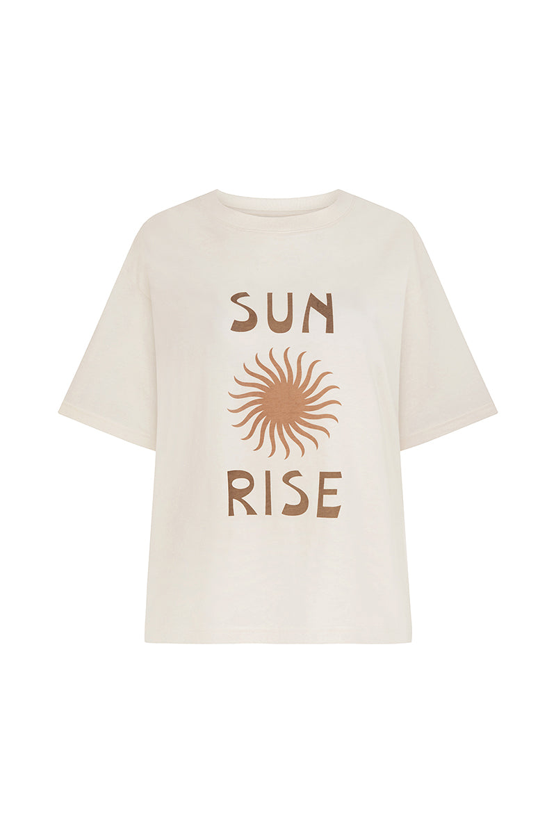 sun rise artist print tee cream
