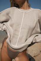 Women's grey organic cotton jumper