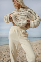 cream knit jumper