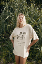 women's cotton hemp t-shirt with artist print