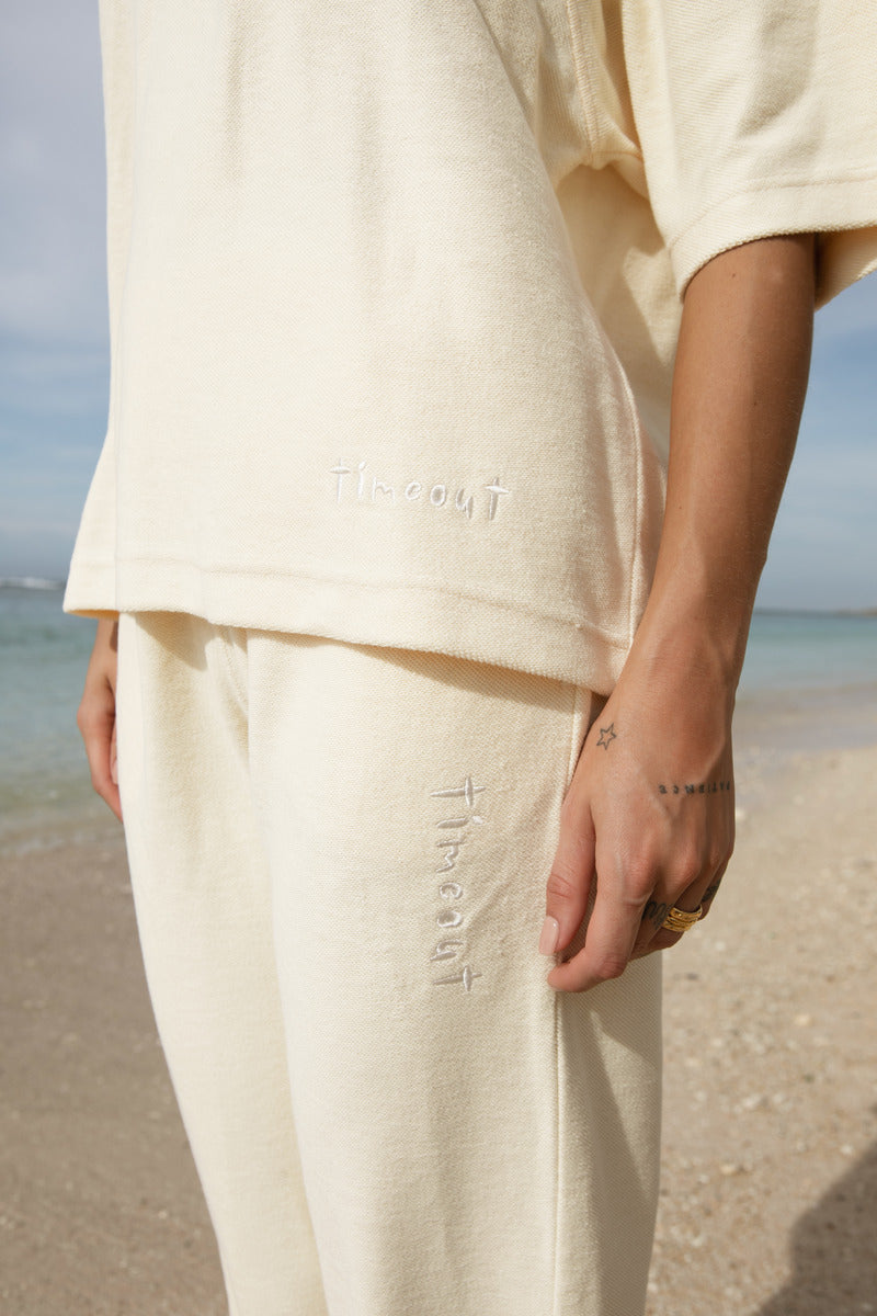 women's lemon terry set