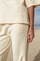 women's cotton terry set detail 