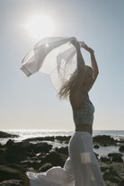 womens white cotton voile shirt side view