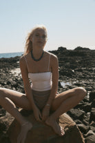 cotton brown short front view