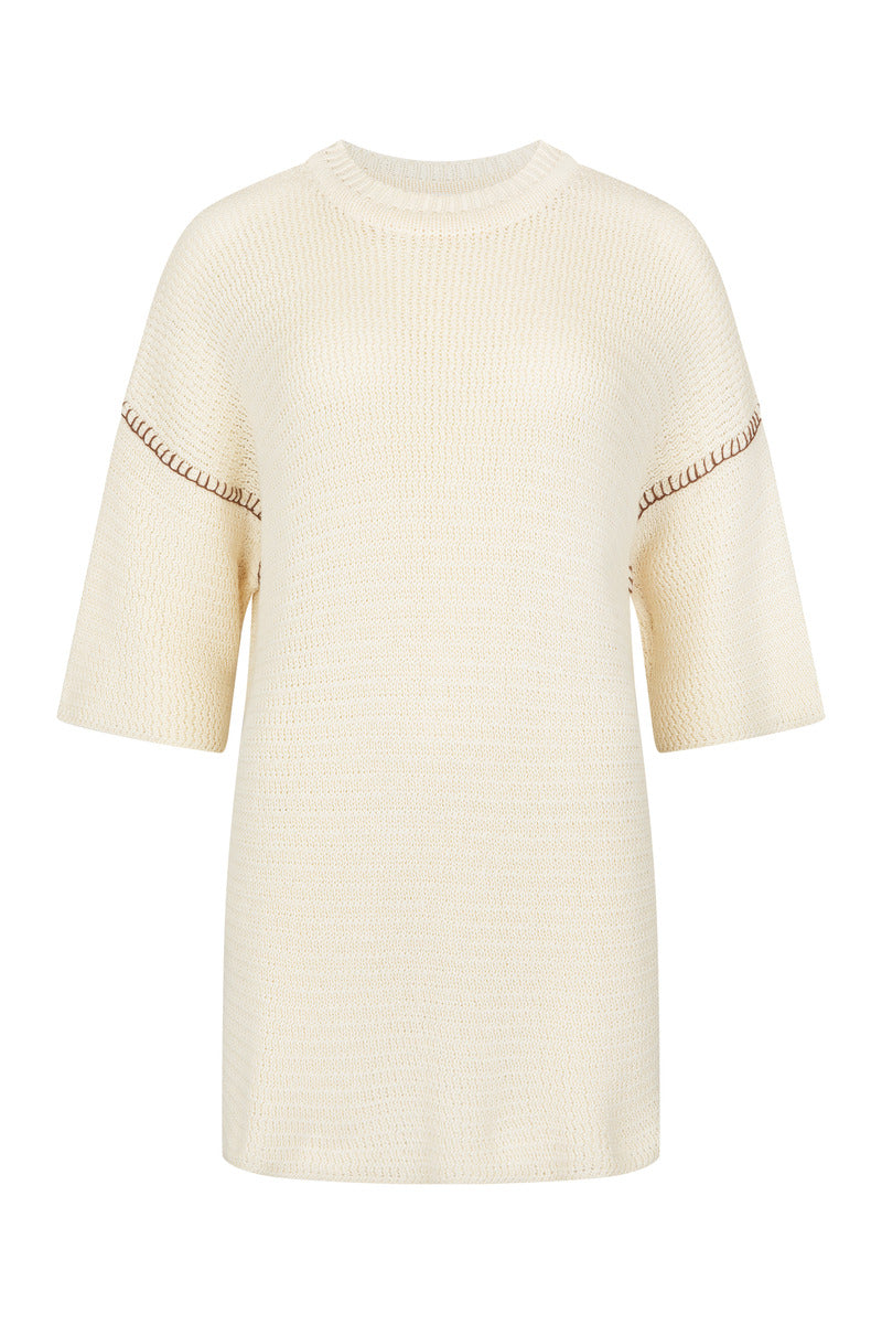 Womens cotton knitwear, ghost imagery