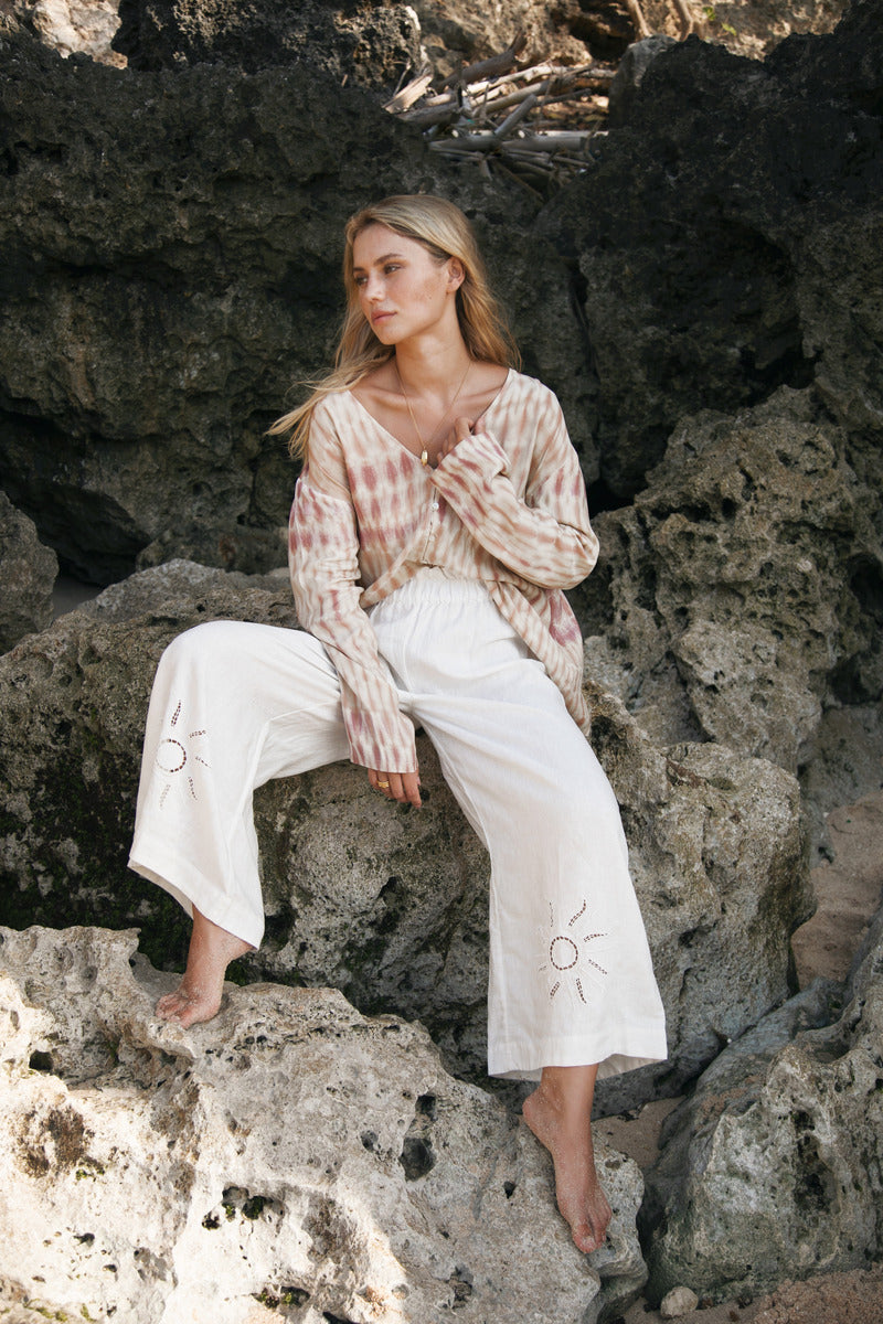 パンツ ANDMARY Eve line loose pants ANDMARY】Eve line loose pants