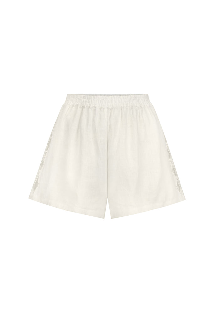 FEELING LIGHT LINEN SHORT WHITE – Maurie and Eve