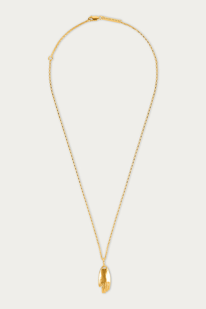 HANDS ON HEART NECKLACE GOLD
