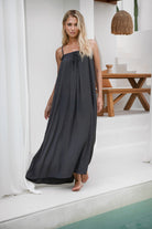 women's black maxi dress 