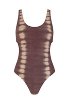 WOMENS COTTON tie dye mauve bodysuit 