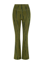 womens cotton olive tie dye pant front view
