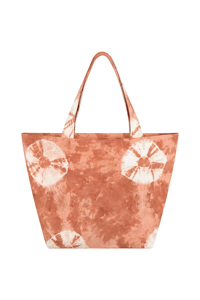 women's ruby tie dye canvas tote bag 