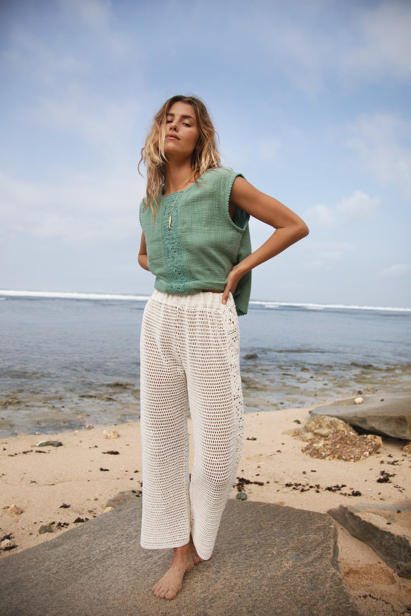 MOON PHASES PANT OFFWHITE – Maurie and Eve - Main Image