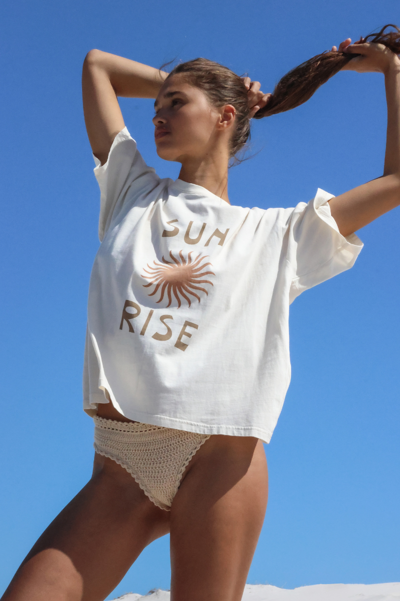 Organic Hemp cotton artist print tee 