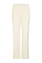 womens cream cotton knit pant, ghost imagery view