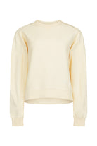 Women's cotton terry light lemon jumper front view