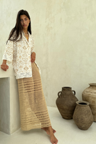 model wearing cute summer set