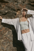 womens tie dye blue bralette 