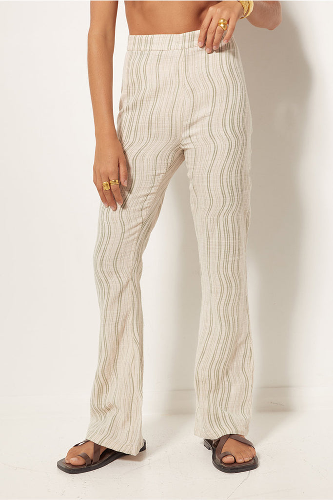 womens pant olive fornt view 